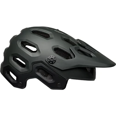 Image of Bell Super 3 MTB Helmet 2021: Solid Matte Green M 55 59cm