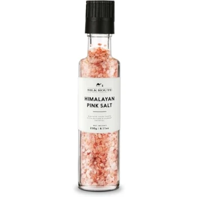 Image of Silk Route Spice Company Refillable Glass Grinder Himalayan Pink Salt 230g