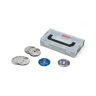 Image of Bosch Professional 9 Piece 76 mm Disc Set in Mini L Boxx (for GWS 12V, Diameter mm, Accessories Angle Grinder)