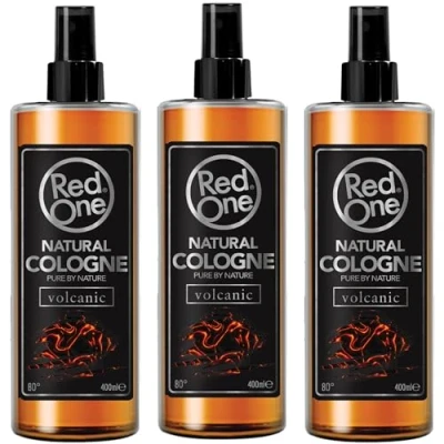 Image of Redone Aftershave Natural Barber Spray Cologne Volcanic 3x 400ml Long Lasting Fragrance Premium Grooming Product 3 PCS
