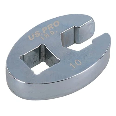 Image of AB Tools 10mm Crowfoot Wrench 3/8&quot; Drive Crows Feet Spanner for Torque Wrenches
