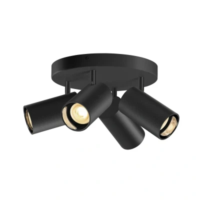 Image of SLV Asto Tube downlight GU10 4 bulb round black