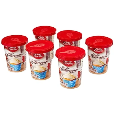 Image of Betty Crocker Vanilla Buttercream Style Icing 400g (Pack of 6)