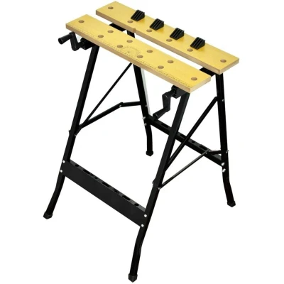 Image of vidaXL Portable Foldable MDF Workbench Multifunctional Tool for Your Workplace With Non Slip Rubber Feet