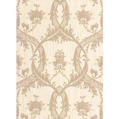 Image of BHF M95560 Milano 4 Damask Wallpaper Cream (2 Piece)
