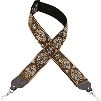 Image of Levy&#039;s Leathers 2&quot; Hootenanny Jacquard Weave Banjo Strap with Tri Glide Height Adjustment (M10HT 24)