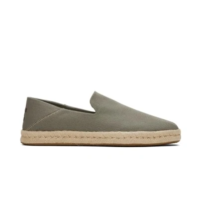 Image of TOMS Santiago Espadrilles, Men&#039;s, Size: 7.5, Grey Textile