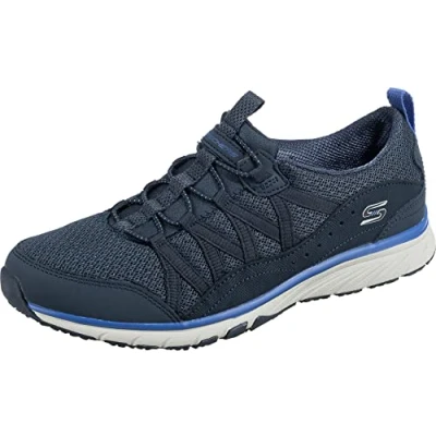 Image of Skechers Women&#039;s Gratis Sport Live Golden Sneaker, Navy, 4 UK