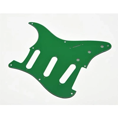 Image of Dopro 8 Hole Vintage Strat SSS Guitar Pickguard ST Scratch Plate for USA/Mexican FD Green 3 Ply