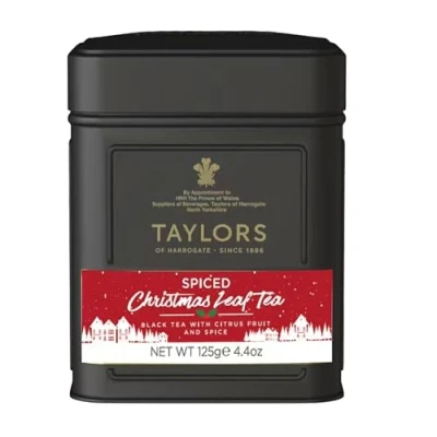 Image of Taylors of Harrogate Spiced Christmas Tea Caddy, 125 g