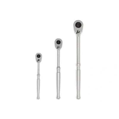 Image of TEKTON 1/4, 3/8, 1/2 Inch Drive Quick Release Ratchet Set (3 Piece) SRH91100