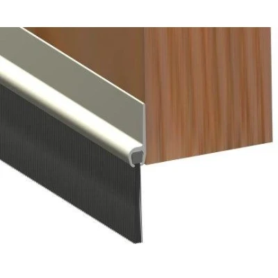 Image of STORMGUARD 02SR0192134A Aluminium Door Brush Strip Draught Excluder