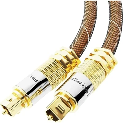 Image of AKORD 0.5m Optical Cable Digital Audio Lead Toslink SPDIF DTS Surround Sound Subwoofer