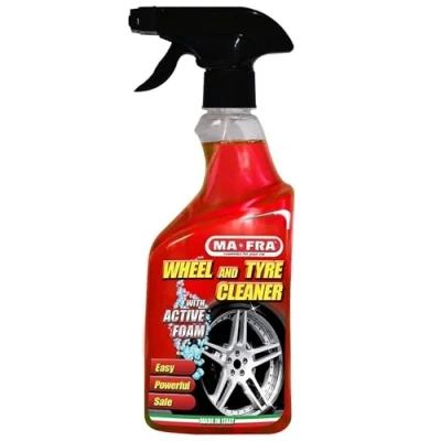 Image of Ma Fra, Rim and Tire Cleaner, Cleans Degreases Car Tyres, Ideal for Renewing Wheels Can be used with or without foam, Size 500ml