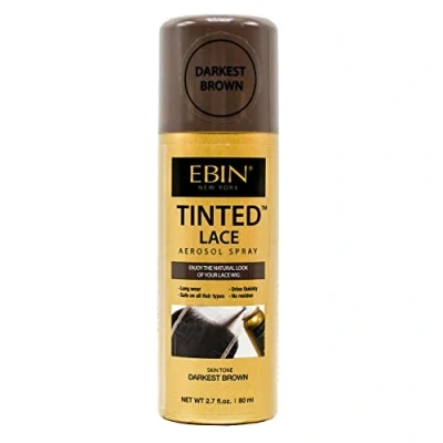 Image of EBIN Tinted Lace Spray (80ml, Darkest Brown)