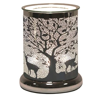 Image of Aroma Accessories Silhouette Electric Wax Melt Burner Silver, Stag