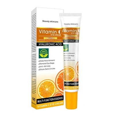 Image of DISAAR BEAUTY Eye Whitening Cream Anti Wrinkle Delute Dark Circles Hyaluronic Acid Vitamin С Ageing 100% Organic 25 ml