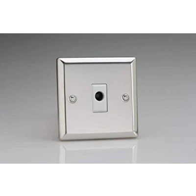 Image of Varilight 16A Flex Outlet Plate Mirror Chrome XCFOW
