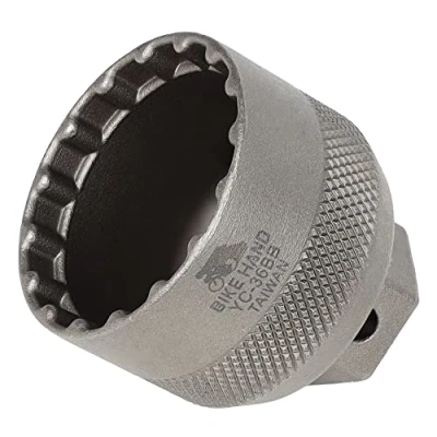 Image of BIKE HAND eBike Bottom Bracket 16 Notch Lockring Install Remove Tool Compatible with Shimano Steps E6000