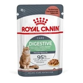 Image of Royal Canin Digest Sensitive with Gravy Adult Cat Pouches 85g (Pack of 48)