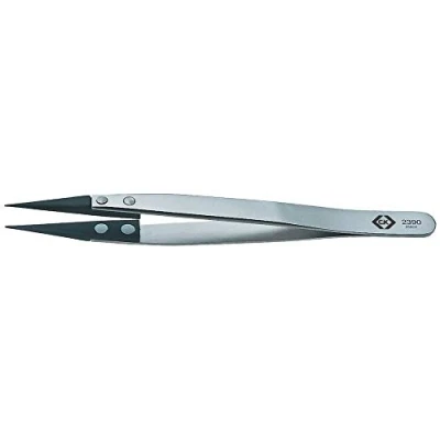Image of C.K CarbofibESD Tweezer 2390 130mm