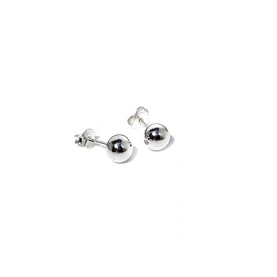 Image of Mytoptrendz® Small Plain Sterling Silver Ball Stud Earrings (5mm)