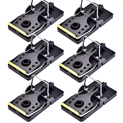 Image of 6x MOUSE TRAPS Spring Snap Trap High Power Sprung Vermin/Pest Control **6pk**