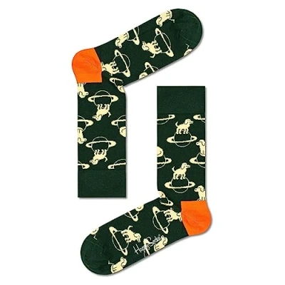 Image of Happy Socks Unisex Space Dog Sock, Multi, M UK