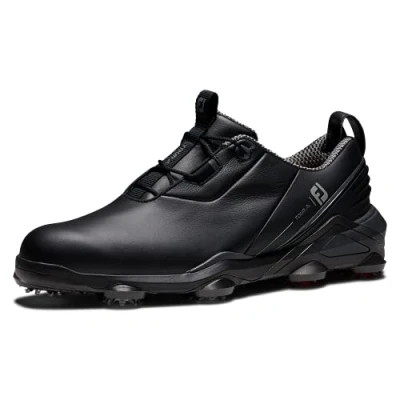 Image of FootJoy 55507060M Men&#039;s Tour Alpha Golf Shoe, 6 UK Medium, Black/Charcoal/Red