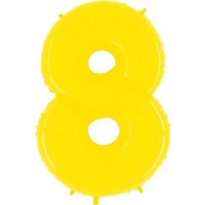 Image of Grabo 948WY P Number 8 Shiny White Superloon Single Pack, Length 40 Inch, Colour Yellow, One Size