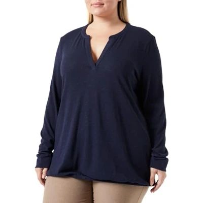 Image of s.Oliver Women&#039;s 2138228 Long Sleeved T Shirt, Blue, 8