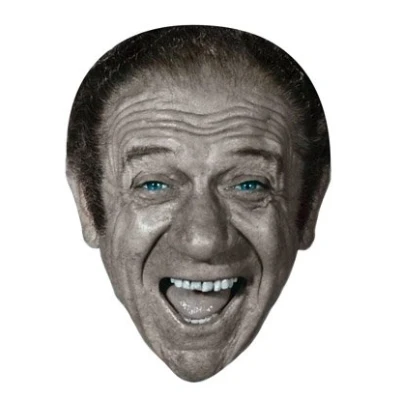 Image of FoxyPrinting Sid James Celebrity Cardboard Party Face Mask Fancy Dress