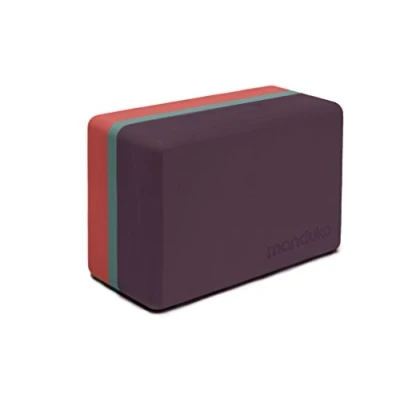 Image of Manduka Foam Yoga Block Recycled EVA with Ergonomic Support, Equipment, Home Gym Accessory, &amp; Pilates Tool, Lightweight for Travel, High Density, Comfortable Edges
