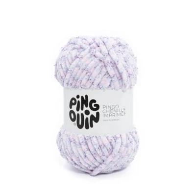 Image of Pingouin PINGO Chenille 100 g Velvet Knitting Yarn Printed Oeko Tex Certified