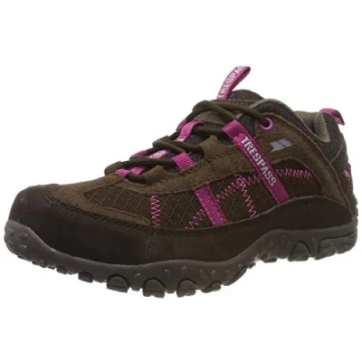 Image of Trespass Women Fell Low Rise Hiking Boots, Brown (Coffee COF), 3 UK