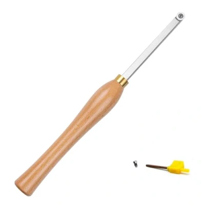 Image of CDBP Woodturning Tool Finisher Carbide Tipped Lathe Chisel Bar with Ci3 Round Tungsten Insert Cutter for Wood DIY