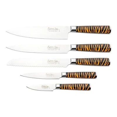 Image of Katana Tiger KT 600/6B 6 Piece Knife Block Set, Saya