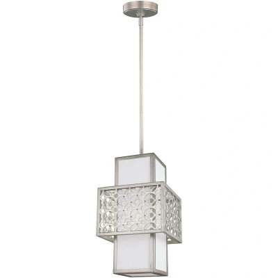 Image of Kenney 1 Light Ceiling Pendant Silver, E27