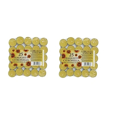 Image of Prices Citronella Tealight Candles Mosquito Fly Insect Repeller Pack Of 50