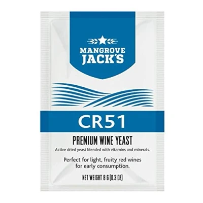 Image of Wine Yeast Mangrove Jack&#039;s CR51 8g/25 L. Red intended for early consumption