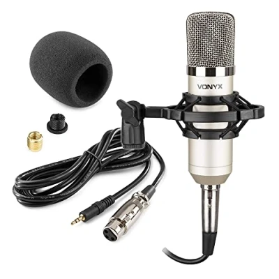 Image of VONYX CM400 Studio Condenser Microphone Recording Vocal Mic &amp; Shockmount