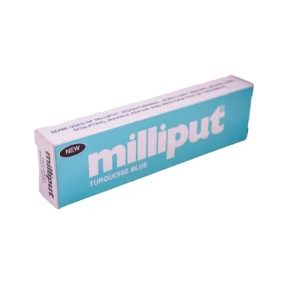 Image of MILLIPUT Epoxy Putty Turquoise Blue 4oz (113.4g) Pack