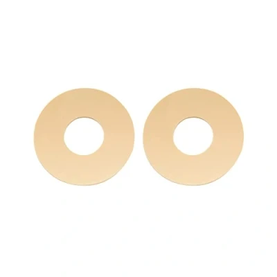 Image of Musiclily Pro No Word Guitar Toggle Switch Plate LP Washer Rhythm Treble Ring, Cream (Set of 2)