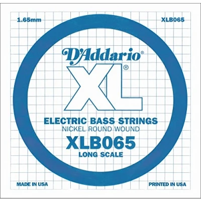 Image of D&#039;Addario XLB065 .065 Long Scale Nickel Wound Single String for Bass Guitar