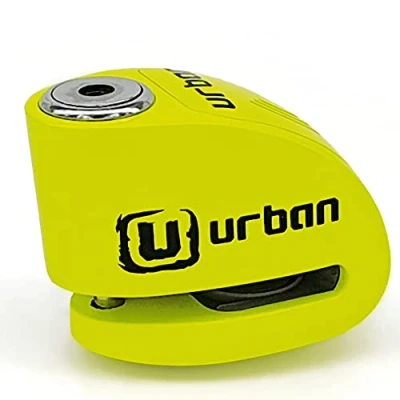 Image of URBAN UR906X Hi Tech Alarm Disc Lock 120 dB ON/Off, Replaceable Module, High end Waterproof Alarm, Longlife Battery, Reminder Cable, Universal Motorbikes, Bicycles, Ebikes, Motorcycle Anti Theft