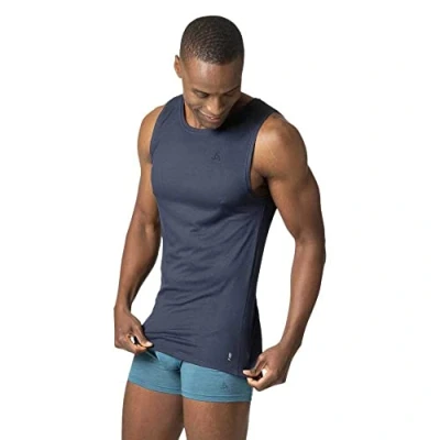 Image of Odlo Men Functional Underwear Tank Top ACTIVE F DRY LIGHT ECO, dark sapphire, L
