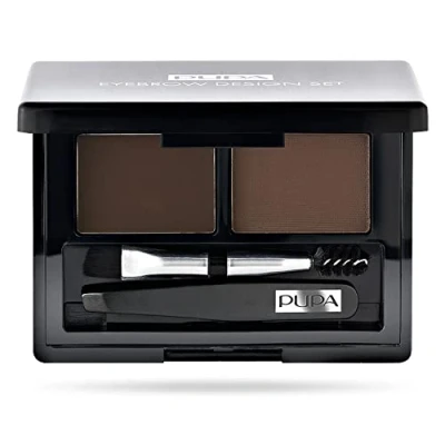Image of PUPA Milano Eyebrow Design Set, Dark Brown 1.1 g