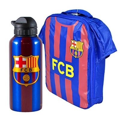Image of Official Barcelona FC Kit Lunch Bag and Drinks Bottle Combo