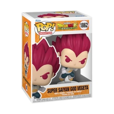 Image of Funko POP! Animation: Dragon Ball Super: Broly SSG Vegeta Super Collectable Vinyl Figure Gift Idea Official Merchandise Toys for Kids &amp; Adults Anime Fans