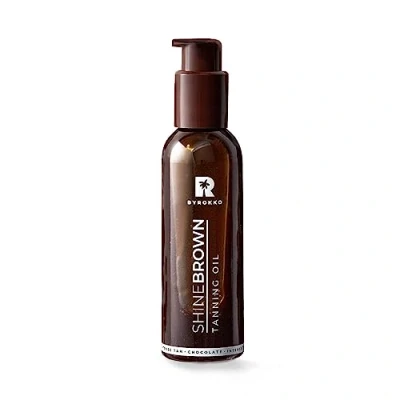 Image of BYROKKO Shine Brown Chocolate Tanning Accelerator Oil (145ml) Super Fast Bronzing for Sunbathing and Solarium, Unique Summer Fragrance